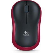 Mysz bezprzewodowa Logitech M185 optyczna czarno-czerwona
